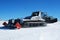 Ski piste snow groomer machine