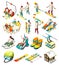 Ski Resort Isometric Icons