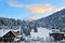 Ski Resort of Madonna di Campiglio in the Morning, Italian Alps, Italy