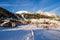 Ski resort Montgenevre, France. Holiday destination white week