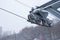Ski resort pulley mechanism