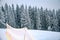 Ski resort, skiing season, snowboarding, snowy mountains, snowy forests, mountain vacation