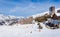 Ski resort Val Thorens. Village of Les Menuires