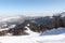 The ski slope on mountain , Belokurikha, Altai, Russia