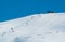 Ski slope on mountain slope in Alpe D\\\'Huez ski resort - France