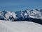 Ski slope and mountains in Braunwald