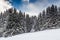 Ski Slope near Megeve in French Alps