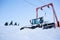 Ski slope preparation machine