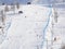 Ski slope at sestriere Italy