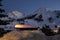 Ski slope in Sestriere, Turin, Piedmont, Italy