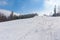 Ski slope in Szczyrk in Beskid Mountains