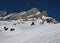 Ski slopes and mountain in Braunwald