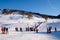 Ski and snowboard ski resort Montgenevre, France. Holiday destination white week