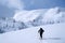 Ski tour in Godeanu Mountains, Southern Carpathians.