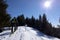 Ski Touring on Little Zvolen, Great Fatra, Liptov Region, Slovakia