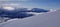 Ski touring top touring blue sky Norway