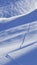 Ski track. Winter smartphone wallpaper