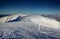 Ski tracks and wooden sticks on Velka Fatra main ridge Slovakia