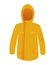 Ski warm yellow jacket with a hood for snowboarding