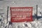 Ski Warning Sign in Heavenly Valley