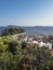 Skiathos city village view from the top