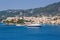 Skiathos island Greece city overview town Mediterranean Sea Aegean landscape travel