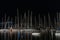 Skiathos waterfront at night