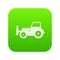 Skid steer loader icon digital green