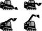 Skid steer loaders. Heavy construction machines