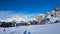 Skier on the Canazei ski resort