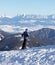 Skier on the hill Chopok, Slovakia