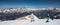 Skier on Mammoth mountain