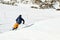 Skier racing through a Ski Cross Course in Australia