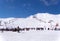 Skiers and chairlifts in Solden, Austria