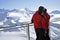 Skiers enjoying the winter panorama, Austria