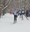 Skiers on the ski race