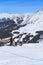 Skiers on the slopes of the ski resort of Meribel