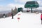 Skiiers on Snowshoe Mountain, West Virginia