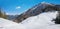 Skiing area with beautiful mountain view, tirol austria