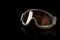 Skiing goggles on a black background