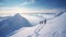 Skiing Guides Conquer Vardousia: A Breathtaking Greek Mountain Adventure