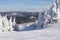 Skiing at Mont Tremblant: A Winter Wonderland with Snowy Ski Slopes and Chairlifts Ascending Majestic Mountains -