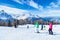 Skiing and snowboarding in high mountains, with Trentino Alto Ad