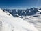 Skiing in the Stubai glacier ski resort