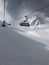 Skilift in the Stubai glacier ski resort