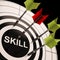 Skill On Dartboard Shows Gained Skills