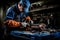 Skilled Car Mechanics Hands Expertly Repairing Vehicles in Professional Auto Service Center