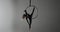 Skilled Caucasian Performer Aerial Dance on the Ring