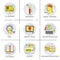 SKills Brain Training Online Learning Distance Education Set Icon