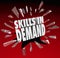 Skills in Demand 3D Words Needed Experience